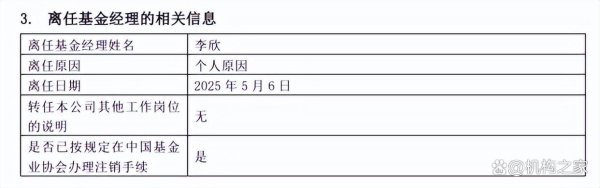 2025年配资明细表最新 华安基金十年老将李欣清仓式卸任，7只产品7人接手隐现仓促交接